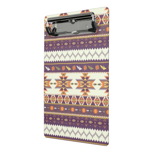Kleurig aztec-patroon mini klembord (Angled2)
