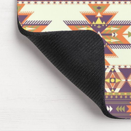 Kleurig aztec-patroon muismat (Hoek)