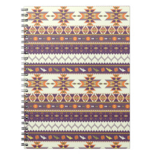 Kleurig aztec-patroon notitieboek