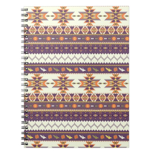 Kleurig aztec-patroon notitieboek (Voorkant)