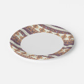 Kleurig aztec-patroon papieren bordje (Gekanteld)