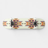 Kleurig aztec-patroon persoonlijk skateboard (Horizontaal)