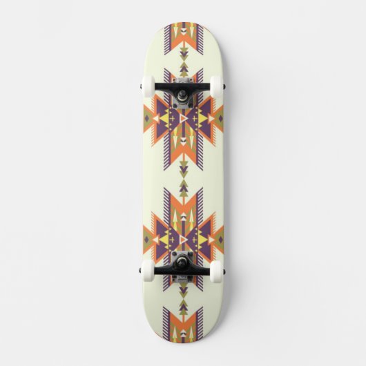 Kleurig aztec-patroon persoonlijk skateboard (Voorkant)