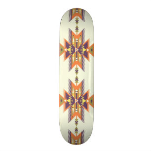 Kleurig aztec-patroon persoonlijk skateboard