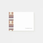 Kleurig aztec-patroon post-it® notes (Voorkant)