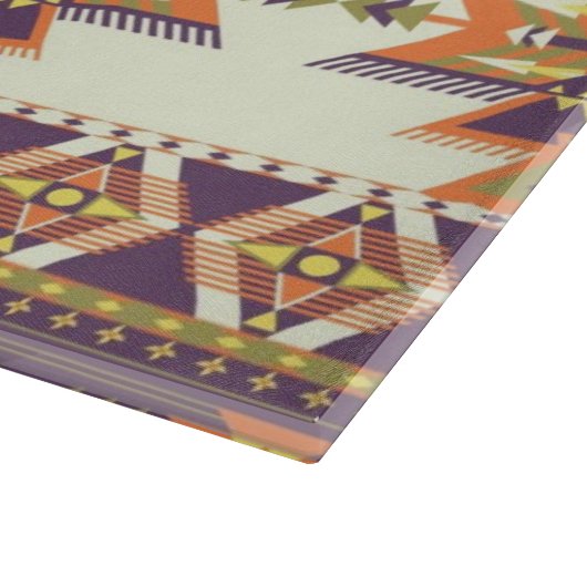 Kleurig aztec-patroon snijplank (Hoek)