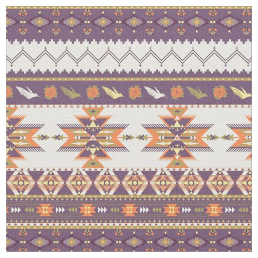 Kleurig aztec-patroon stof (Close Up)