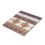 Kleurig aztec-patroon tegeltje (Zijkant)