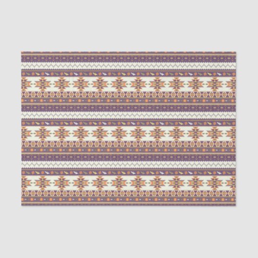 Kleurig aztec-patroon tissuepapier (Voorkant)
