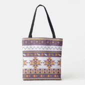 Kleurig aztec-patroon tote bag (Achterkant)