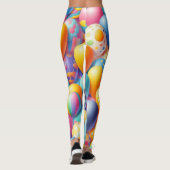 Kleurig ballonpatroon leggings (Achterkant)