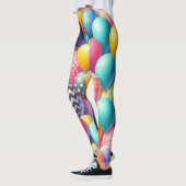 Kleurig ballonpatroon leggings (Links)