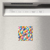 Kleurig ballonpatroon magneet (Insitu (Vaatwasser))