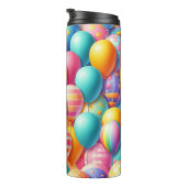 Kleurig ballonpatroon thermosbeker (Geroteerd rechts)