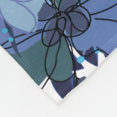 Kleurig Bloemen Dekbed Fleece Deken (Hoek)