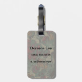 Kleurig bloemenkruitpatroon bagagelabel (Achterkant verticaal)