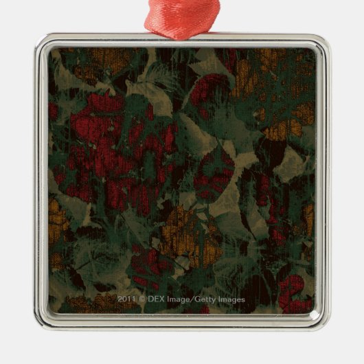 Kleurig bloemenkruitpatroon metalen ornament (Voorkant)