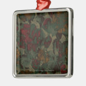 Kleurig bloemenkruitpatroon metalen ornament (Links)