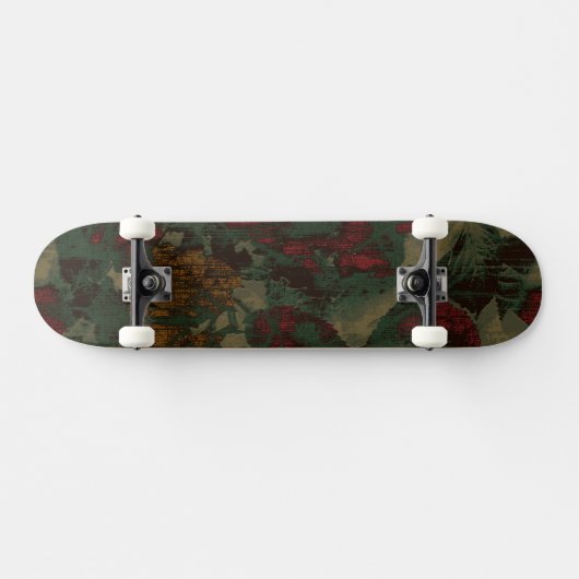 Kleurig bloemenkruitpatroon skateboard (Horizontaal)