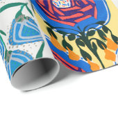 Kleurig bloemetjesontwerp, nieuw, nieuw verpakking cadeaupapier (Rol Hoek)