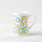 Kleurig bloemetjespatroon porselein kop (Rechts)