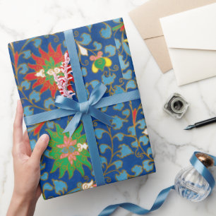 Kleurig bloemetjespatroon Verpakkingspapier Cadeaupapier