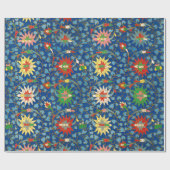 Kleurig bloemetjespatroon Verpakkingspapier Cadeaupapier (Vlak)