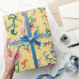 Kleurig bloemetjespatroon Verpakkingspapier Cadeaupapier