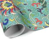 Kleurig bloemetjespatroon Verpakkingspapier Cadeaupapier (Rol Hoek)