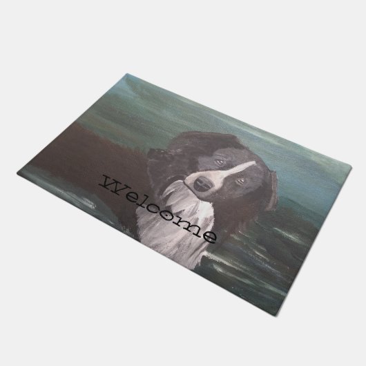 Kleurig bloemontwerp deurmat (Schuin)