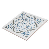 Kleurig bloemontwerp tegeltje (Zijkant)