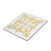 Kleurig bloemontwerp tegeltje (Zijkant)