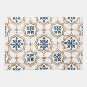 Kleurig bloemontwerp theedoek (Horizontaal)