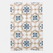 Kleurig bloemontwerp theedoek (Verticaal)