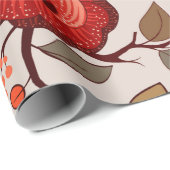 Kleurig bloempatroon. Behangselpapier met grote wa Cadeaupapier (Rol Hoek)