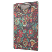 Kleurig bloempatroon in cartoon stijl klembord (Links)