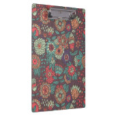 Kleurig bloempatroon in cartoon stijl klembord (Rechts)
