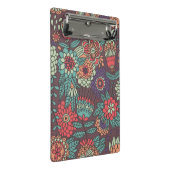 Kleurig bloempatroon in cartoon stijl mini klembord (Schuin)