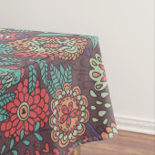 Kleurig bloempatroon in cartoon stijl tafelkleed (Voorbeeld)