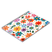 Kleurig bloempatroon notitieboek (Linkerzijde)