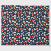 kleurig bloempatroon Verpakkingspapier Cadeaupapier (Vlak)