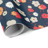 kleurig bloempatroon Verpakkingspapier Cadeaupapier (Rol Hoek)