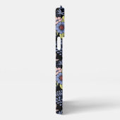 Kleurig bloesem naadloos patroon met naam iPhone hoesje (Rechterkant)