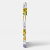 Kleurig botanisch floreel patroon gepersonaliseerd iPhone hoesje (Rechterkant)