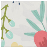 Kleurig botanisch patroon stof (Close Up)