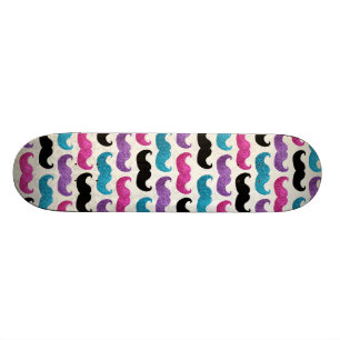 Kleurig broksnurkpatroon (Faux glitter) Skateboard