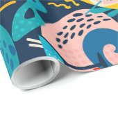 Kleurig carnavalpatroon cadeaupapier (Rol Hoek)