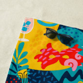 Kleurig carnavalpatroon strandlaken (In situ)