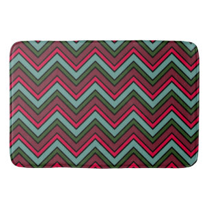 Kleurig chevron zigzag patroon badmat