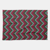 Kleurig chevron zigzag patroon theedoek (Horizontaal)